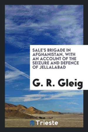 Sale's Brigade in Afghanistan, with an Account of the Seizure and Defence of Jellalabad de Rev G. R. Gleig