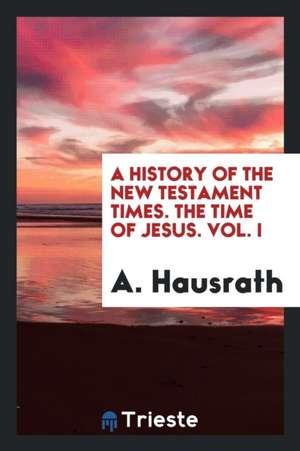 A History of the New Testament Times de A. Hausrath