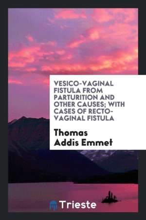 Vesico-Vaginal Fistula from Parturition and Other Causes; With Cases of Recto-Vaginal Fistula de Dr Thomas Addis Emmet