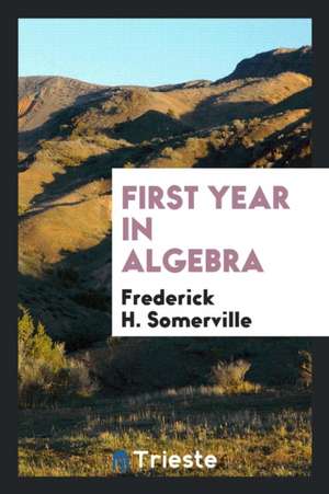 First Year in Algebra de Frederick H. Somerville