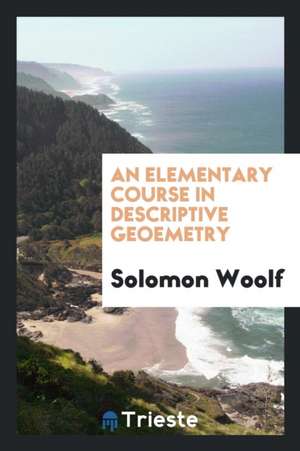 An Elementary Course in Descriptive Geoemetry de Solomon Woolf