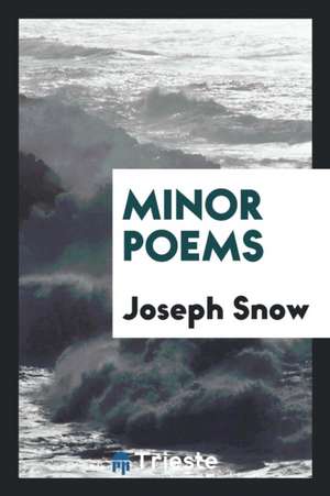 Minor Poems de Joseph Snow