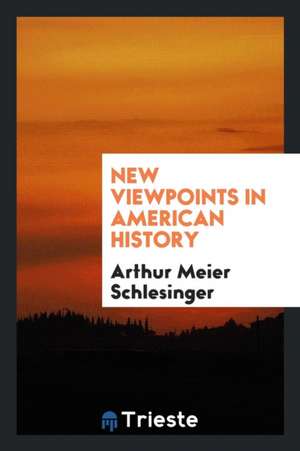 New Viewpoints in American History de Arthur Meier Schlesinger