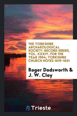 Record Series (Yorkshire Archaeological Society) de Yorkshire Archaeological Society