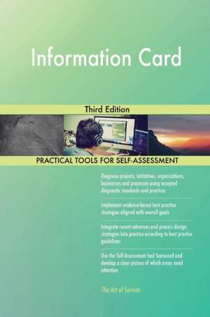 Information Card Third Edition de Gerardus Blokdyk