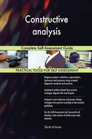 Constructive analysis Complete Self-Assessment Guide de Gerardus Blokdyk