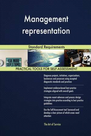 Management representation Standard Requirements de Gerardus Blokdyk