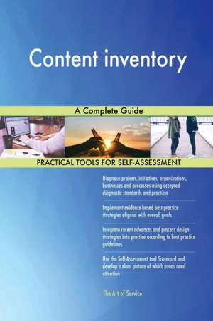 Content inventory A Complete Guide de Gerardus Blokdyk