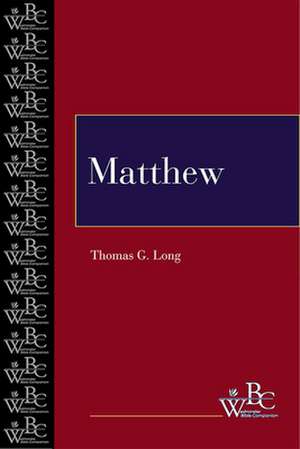 Matthew (Wbc): A Concise Dictionary de L. Ong