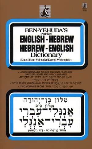 Hebrew/English Dictionary de David Weinstein