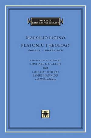 Platonic Theology de Marsilio Ficino