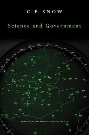 Science and Government de Charles Percy Snow