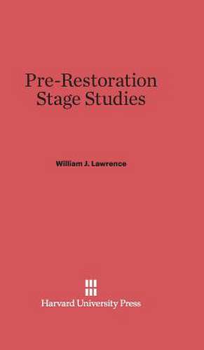 Pre-Restoration Stage Studies de William J. Lawrence