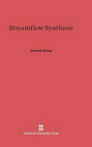 Streamflow Synthesis de Myron B Fiering