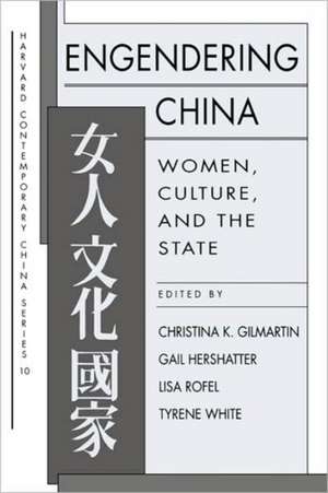 Engendering China – Women, Culture & the State (Paper) de Christina K. Gilmartin