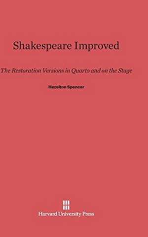 Shakespeare Improved de Hazelton Spencer