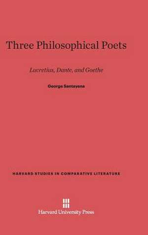 Three Philosophical Poets de George Santayana