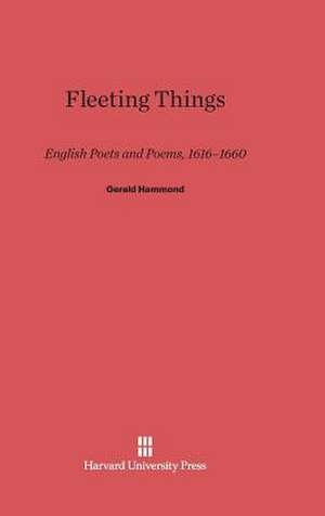 Fleeting Things de Gerald Hammond