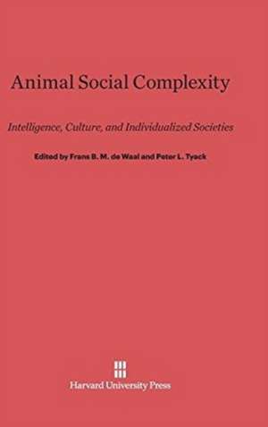 Animal Social Complexity de Frans B. M. De Waal