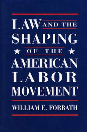 Law and the Shaping of the American Labor Movement de We Forbath