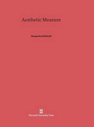 Aesthetic Measure de George David Birkhoff