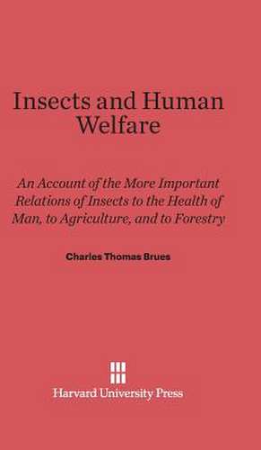 Insects and Human Welfare de Charles Thomas Brues