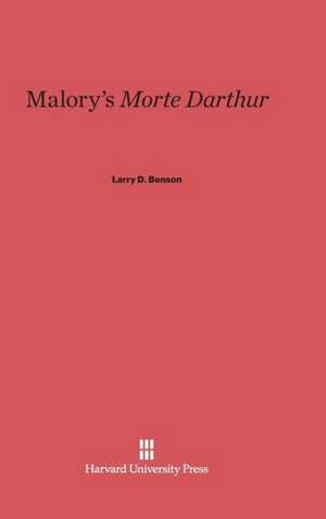 Malory's Morte Darthur: The Autobiography of Lyman Beecher. Volume I de Larry D. Benson