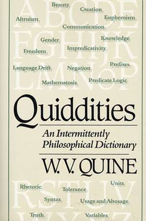 Quiddities – An Intermittently Philosophical Dictionary (Paper) de Willard Van Orm Quine