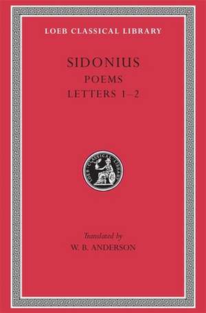 Poems. Letters de Sidonius