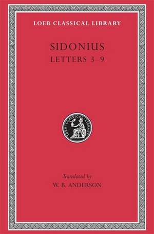 Letters – Books 3–9 (Latin) de Sidonius Sidonius