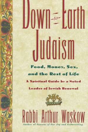 Down-To-earth Judaism: Food, Money, Sex, And The Rest Of Life de Arthur Waskow