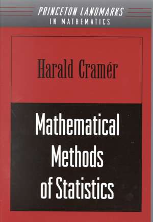 Mathematical Methods of Statistics de Harald Cramér