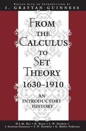 From the Calculus to Set Theory 1630–1910 – An Introductory History de I Grattan–guinnes