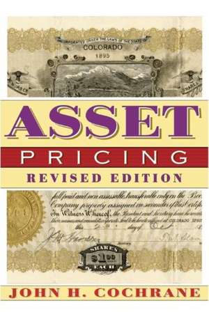 Asset Pricing de John H Cochrane