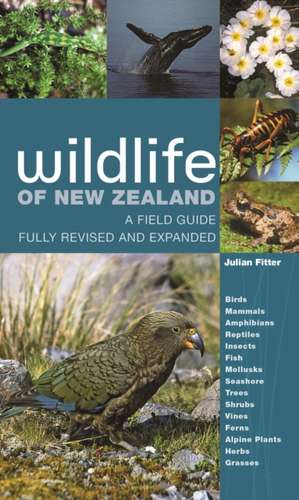 Wildlife of New Zealand – A Field Guide Fully Revised and Expanded de Julian Fitter