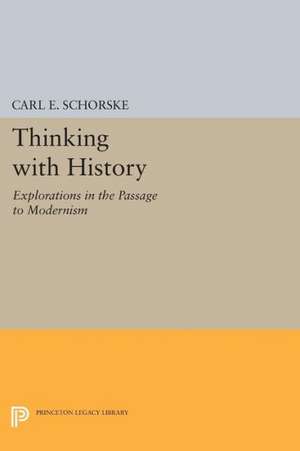 Thinking with History – Explorations in the Passage to Modernism de Carl E. Schorske