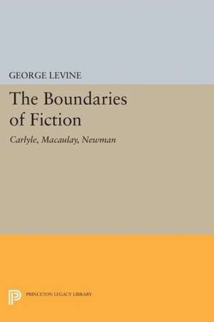 Boundaries of Fiction de George Levine