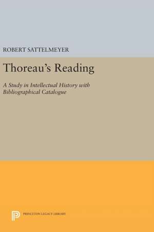 Thoreau's Reading de Robert Sattelmeyer