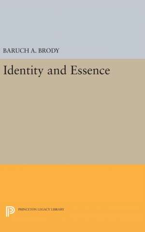 Identity and Essence de Baruch A. Brody