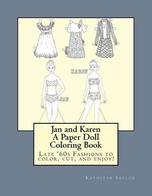 Jan and Karen, a Paper Doll Coloring Book