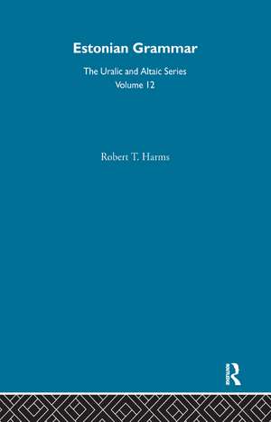 Estonian Grammar de Robert T. Harms