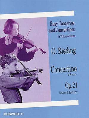 Oscar Rieding: Concertino in a Minor, Opus 21 de Oskar Rieding