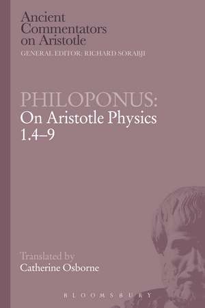 Philoponus: On Aristotle Physics 1.4-9 de Philoponus