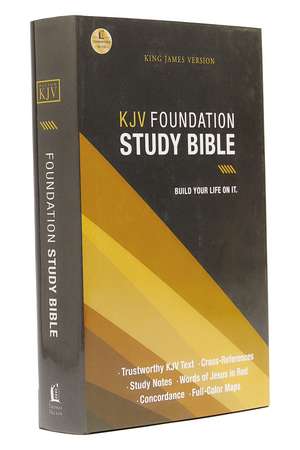 KJV, Foundation Study Bible, Hardcover, Red Letter: Holy Bible, King James Version de Thomas Nelson