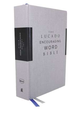 NKJV, Lucado Encouraging Word Bible, Cloth over Board, Gray, Comfort Print: Holy Bible, New King James Version de Max Lucado