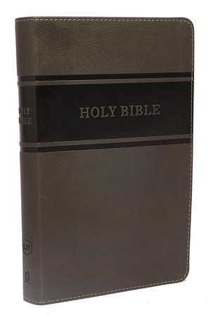 KJV Deluxe Gift Bible, Gray Leathersoft, Red Letter, Comfort Print: King James Version: Holy Bible, King James Version de Thomas Nelson