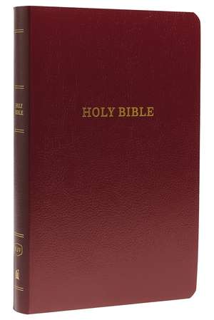 KJV, Gift and Award Bible, Leather-Look, Burgundy, Red Letter, Comfort Print: Holy Bible, King James Version de Thomas Nelson