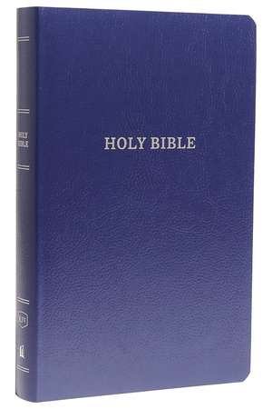 KJV, Gift and Award Bible, Leather-Look, Blue, Red Letter, Comfort Print: Holy Bible, King James Version de Thomas Nelson