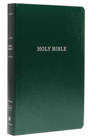 KJV, Gift and Award Bible, Leather-Look, Green, Red Letter, Comfort Print: Holy Bible, King James Version de Thomas Nelson