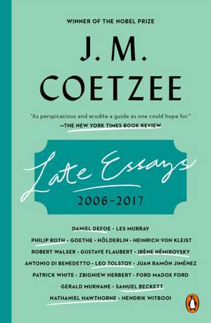 Late Essays de J M Coetzee